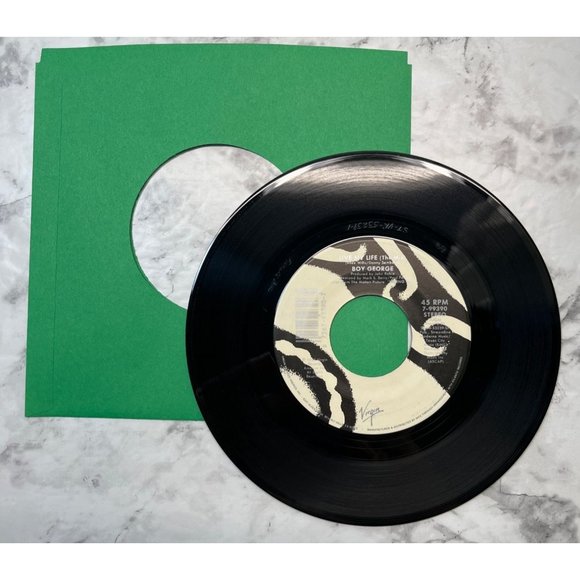 Boy George Live My Life (Soul Remix) / Live My Life (The Mix) 45 Pop 1987 Virgin - Picture 4 of 4